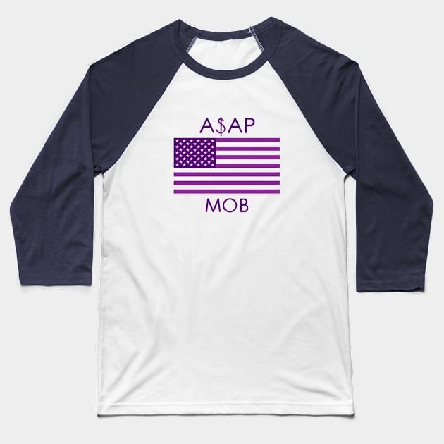 Asap Mobbin' Baseball T-Shirt by SteddersMedia